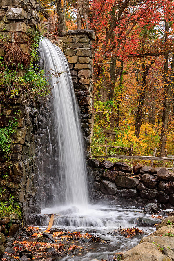 Nature Photograph - Beautiful Cascading Waterfall by Laura Duhaime