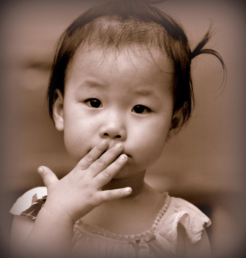 Portrait Photograph - Beautiful Child of Vietnam by Toni Abdnour