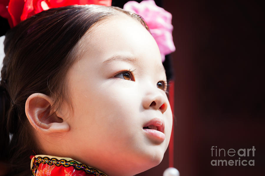 Beautiful chinese child portrait Photograph by Matteo Colombo