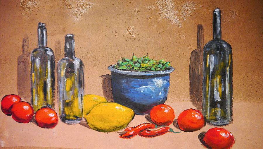 Beautiful Painting Of Colorful Still Life Painting By Gilbert Leeds