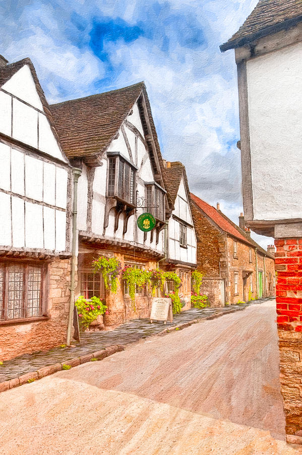 Beautiful Day In An Old English Village - Lacock Photograph by Mark Tisdale