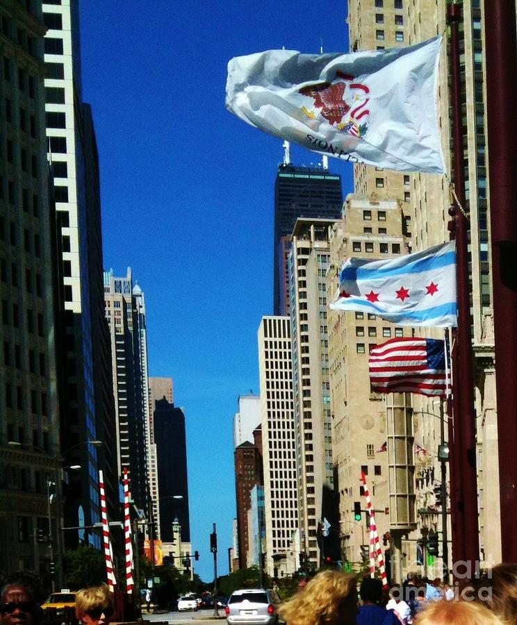Beautiful day in Chicago Photograph by Brigitte Emme