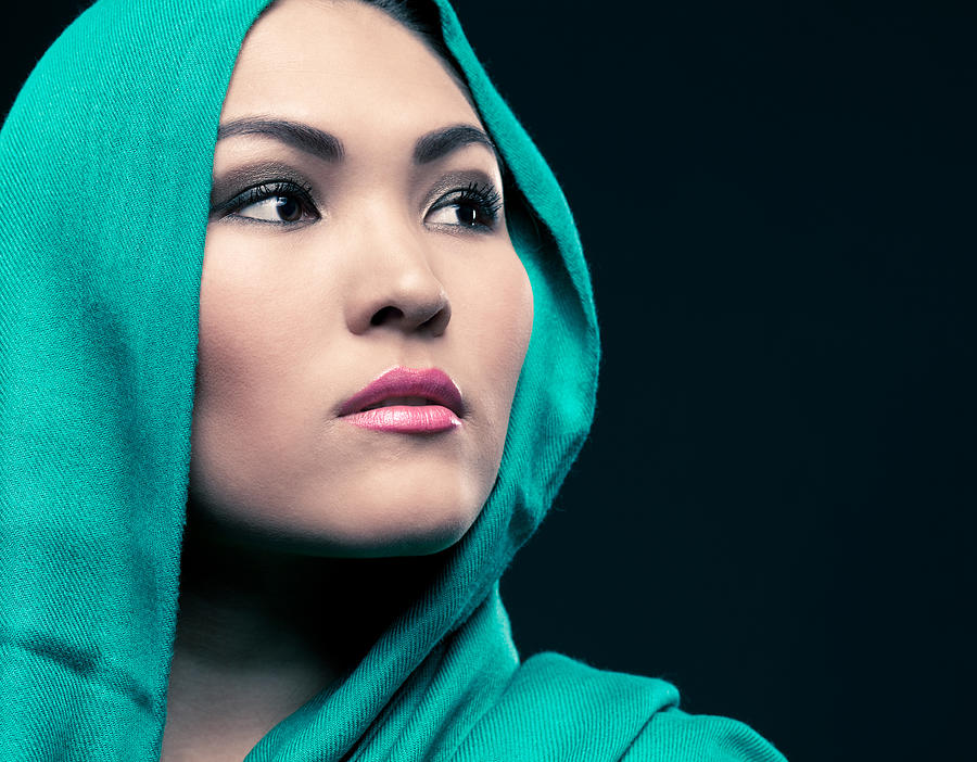 Beautiful ethnic woman portrait Photograph by Laoshi