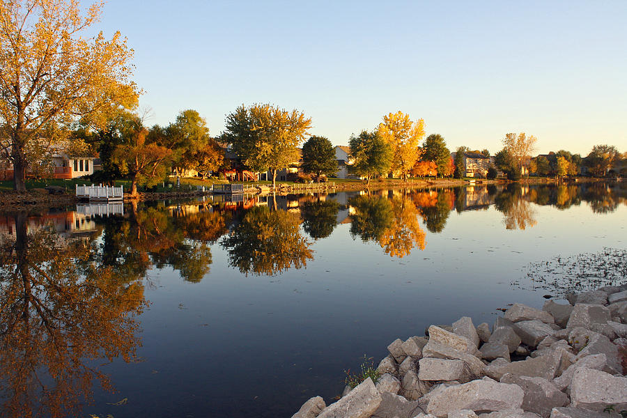 Beautiful Fall Reflections Photograph by Ellen Tully