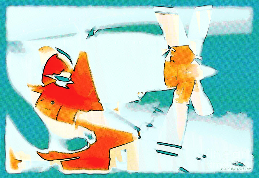 Fixed Wing Aircraft Pop Art Photograph by Vintage Collectables