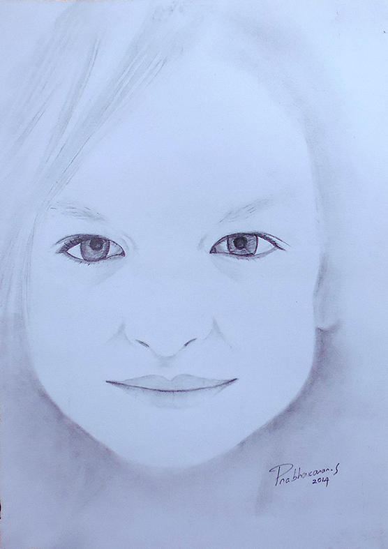 Beautiful Girl Drawing By Prabhakaran Gunasekaran