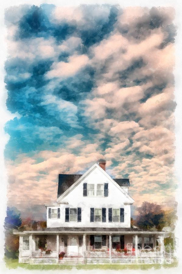 Beautiful Home Rye New Hampshire Photograph by Edward Fielding