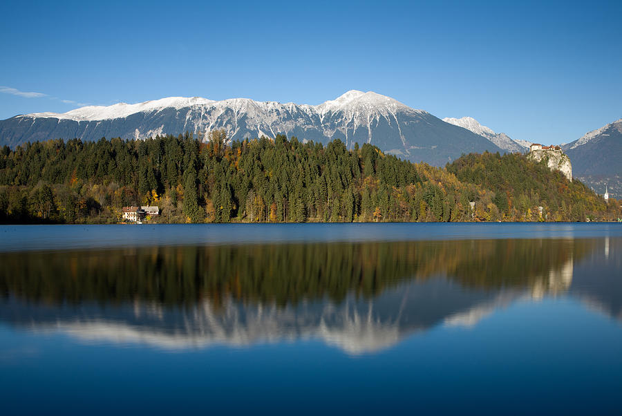 Beautiful lake Bled Photograph by Ian Middleton
