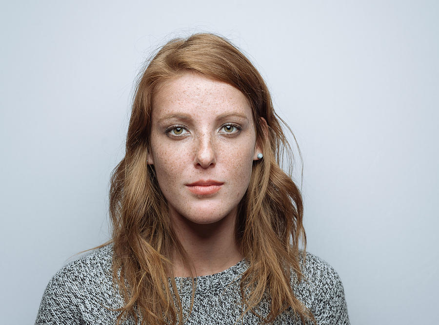 Beautiful model with freckles Photograph by Ian Ross Pettigrew