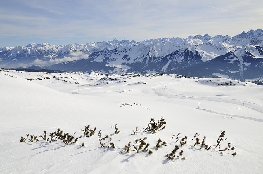 Beautiful mountain landscape in winter Photograph by Matthias Hauser