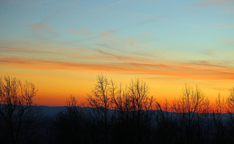 Nature Photograph - Beautiful Mountain Sunset by Cynthia Guinn
