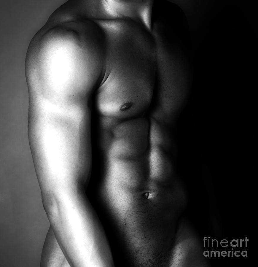 Black And White Photograph - Beautiful Muscle by Boon Mee