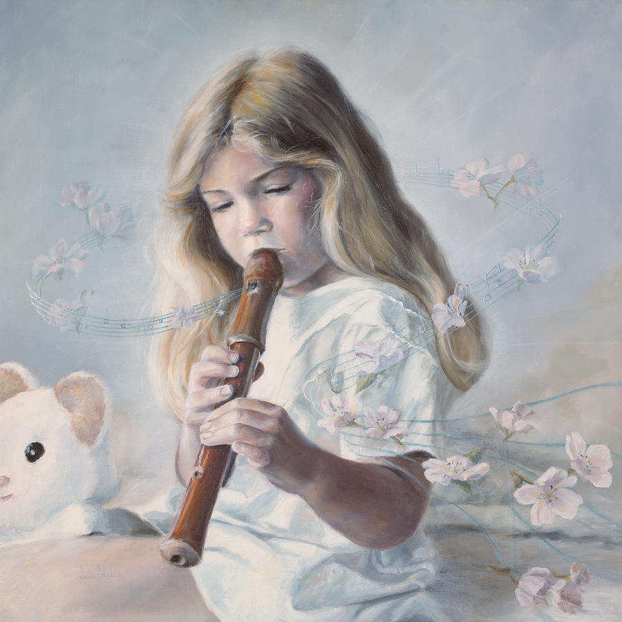 Flower Painting - Beautiful Music by Lucie Bilodeau
