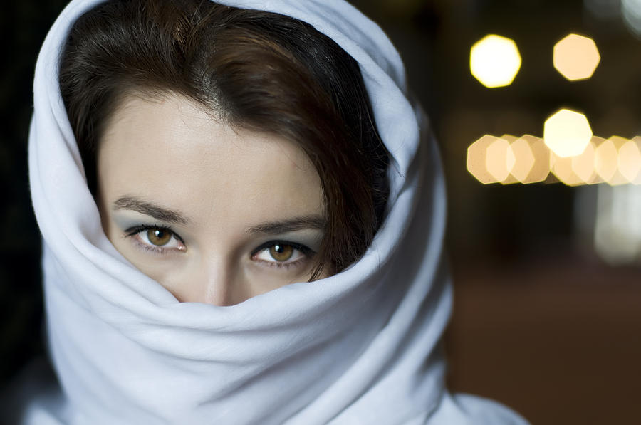 Beautiful Muslim Woman With Tuareg Photograph by 1001nights