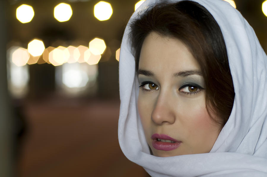 Beautiful Muslim Woman With Turban Photograph by 1001nights