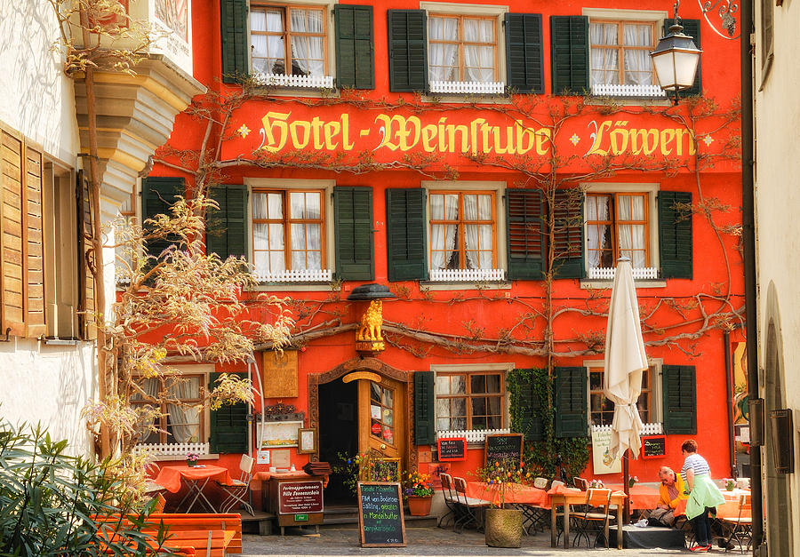 Beautiful old german restaurant facade Photograph by Matthias Hauser