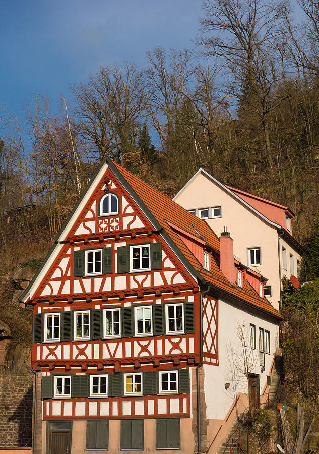 Beautiful old half-timbered house in Calw Germany Photograph by Matthias Hauser