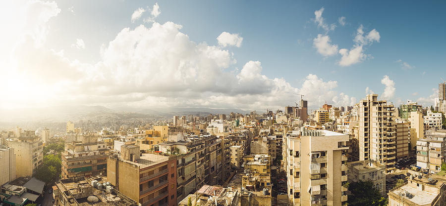 Beautiful panoramic view over Beirut Photograph by DasMaddin