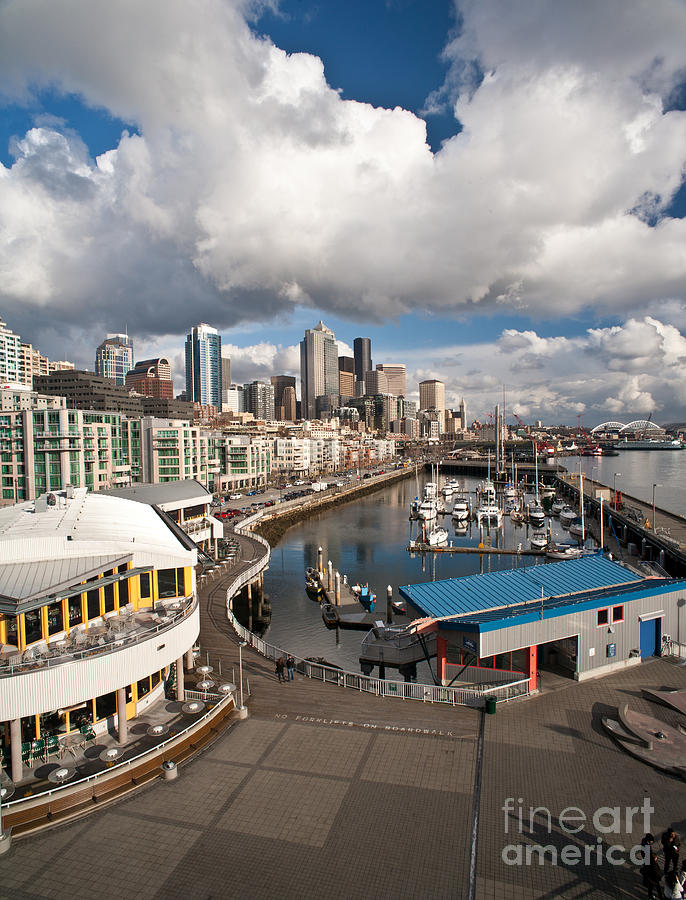 Seattle Photograph - Beautiful Seattle Sky by Mike Reid