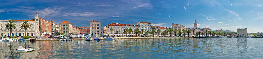 Beautiful Split panoramic waterfront view Photograph by Brch Photography