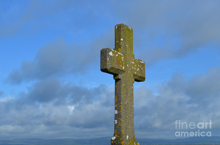 Beautiful Stone Cross in Ireland Photograph by DejaVu Designs