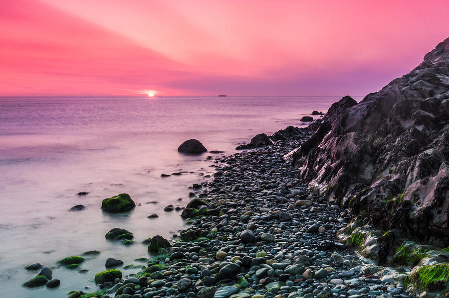 Beautiful Sunrise over the Irish Sea Photograph by Semmick Photo