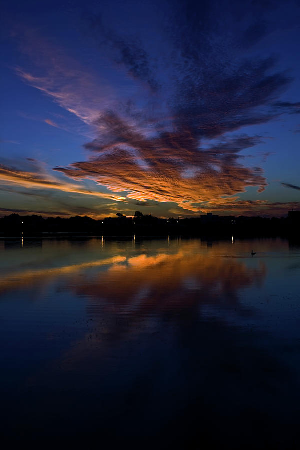 Beautiful Sunset At Lake Photograph by Grecosvet