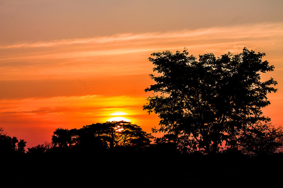 Beautiful sunset in Thailand Photograph by Saravuth Sawasdee - Fine Art ...