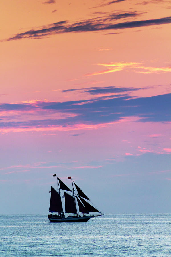 Beautiful Sunset Sail In Key West Photograph by Ricardoreitmeyer