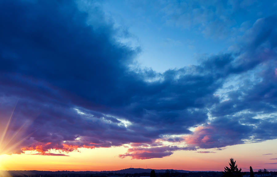 Beautiful Sunset Xxl Photograph by Kativ