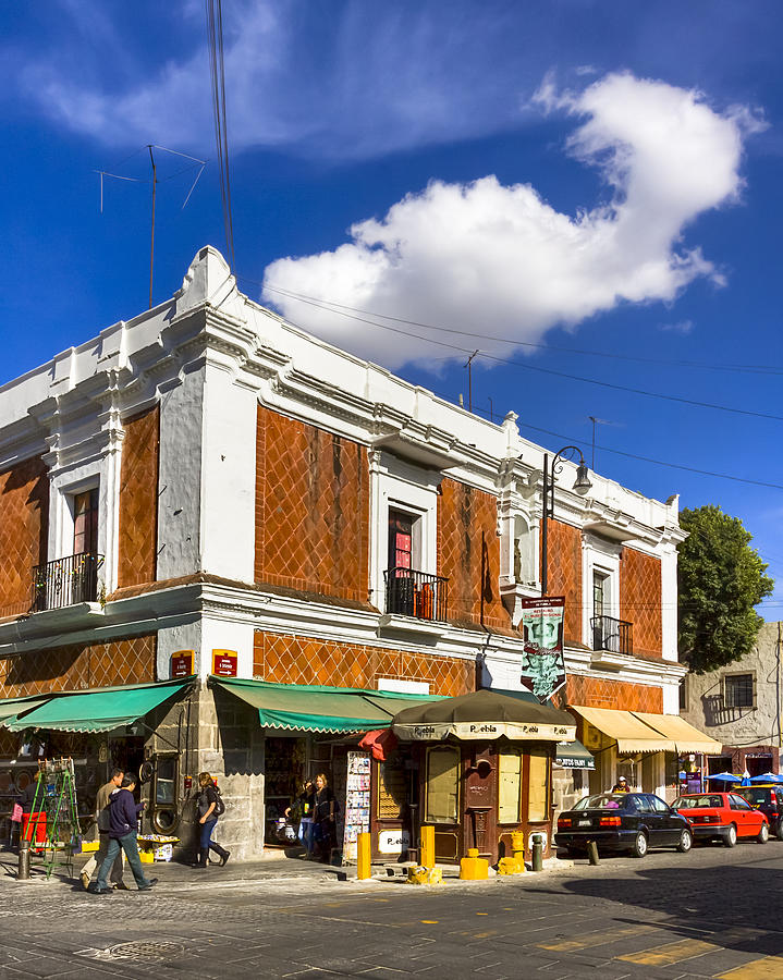 Beautiful Tile Facade in Puebla Photograph by Mark Tisdale