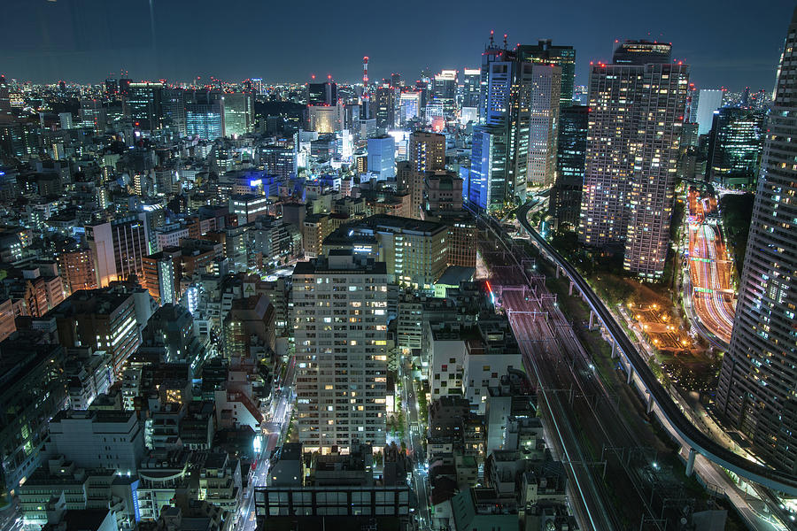 Beautiful Tokyo Night Scene Photograph by Nanba Toshiaki