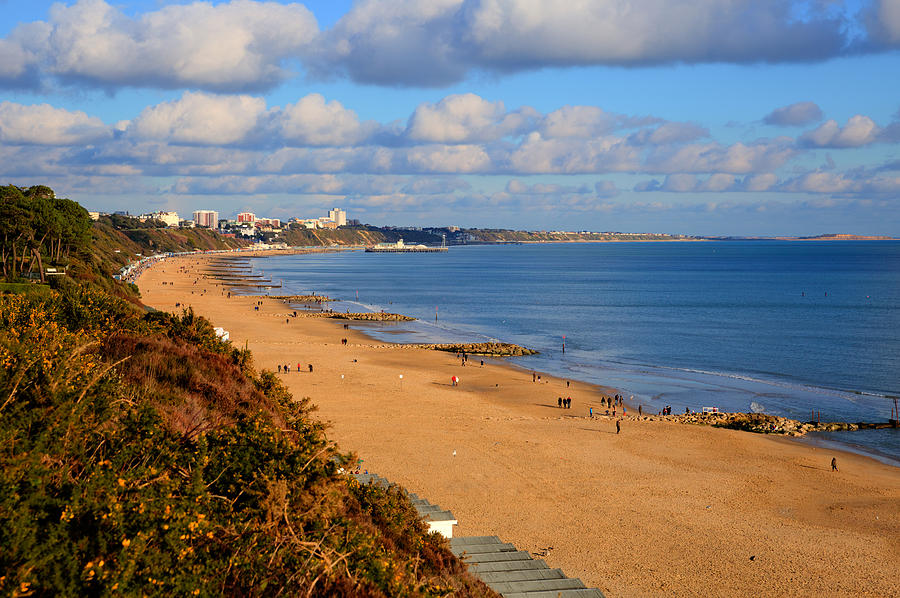 beautiful UK beach Poole Dorset on the south coast Photograph by ...