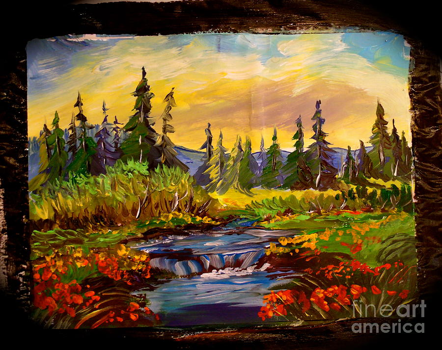 Beautiful Valley Painting by Rita Henderson