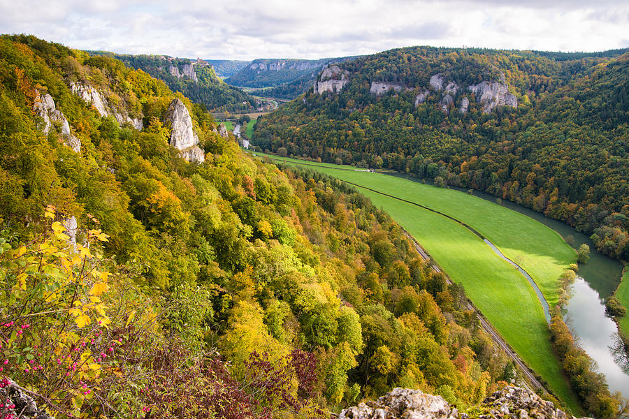 Beautiful view towards Donautal Danube valley Photograph by Matthias Hauser