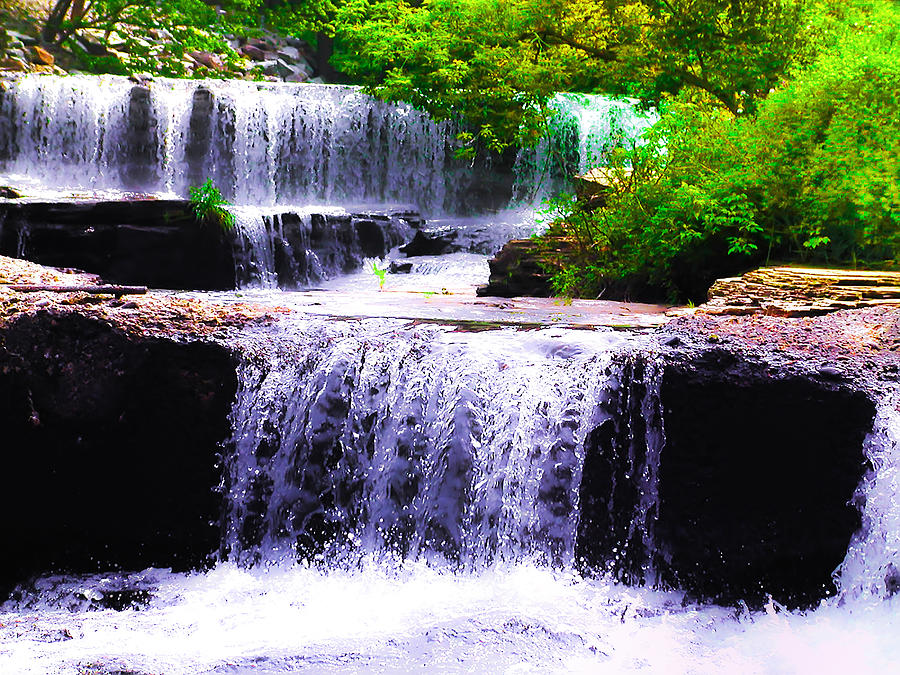 Beautiful Waterfall Photograph by Bill Cannon