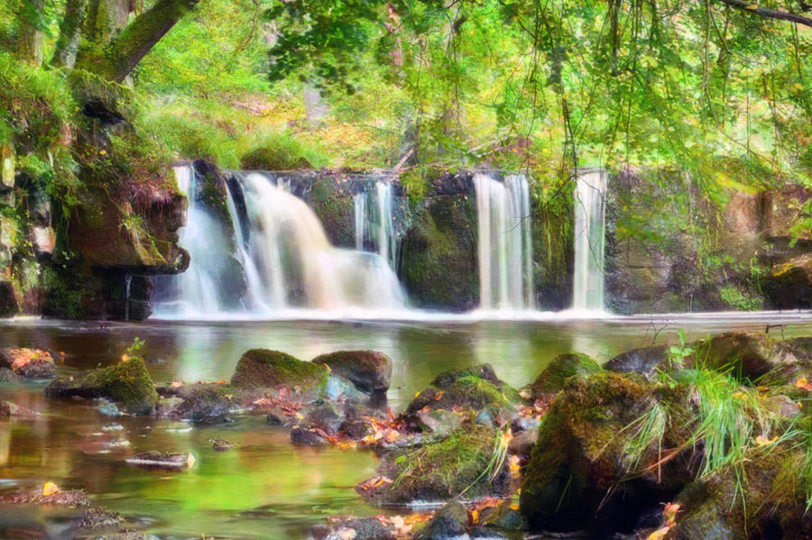 Beautiful Waterfall River by Lanjee Chee