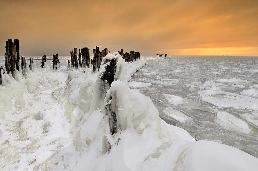 Winter Photograph - Beautiful winter landscape by Jan Sieminski