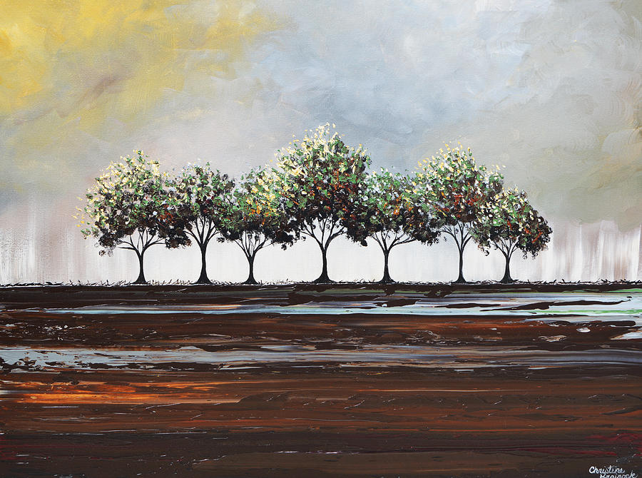 Tree Painting - Beauty After the Storm by Christine Bell