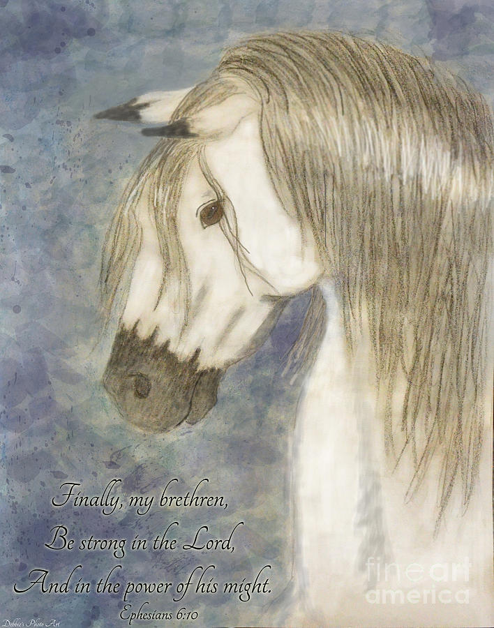 Beauty and Strength with verse Painting by Debbie Portwood