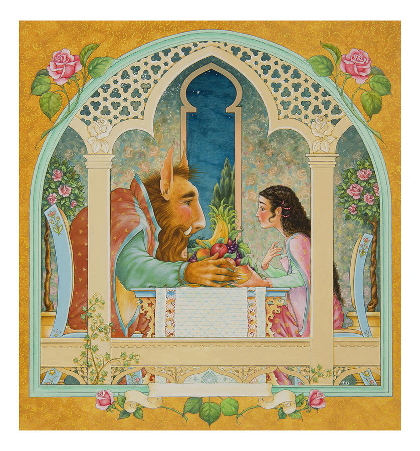Beauty and The Beast Painting by Lynn Bywaters