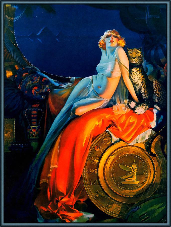 Beauty And The Beast Pin Up Digital Art by Rolf Armstrong