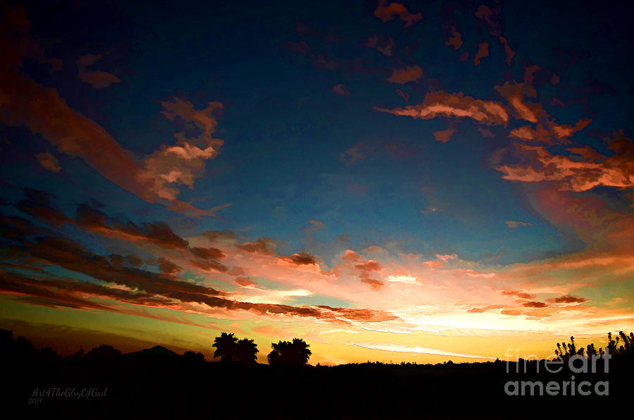 Sunset Photograph - Beauty is a Cherished Gift from God  by Sharon Tate Soberon