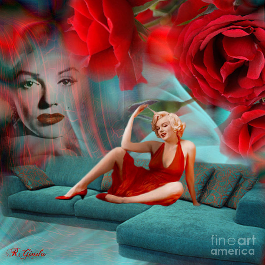 Marilyn Monroe Digital Art - Beauty never dies - tribute art by Giada Rossi by Giada Rossi