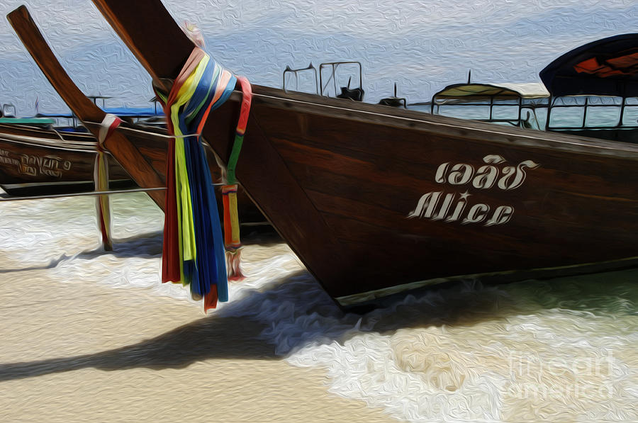 Beauty Of Boats Thailand 2 Photograph by Bob Christopher