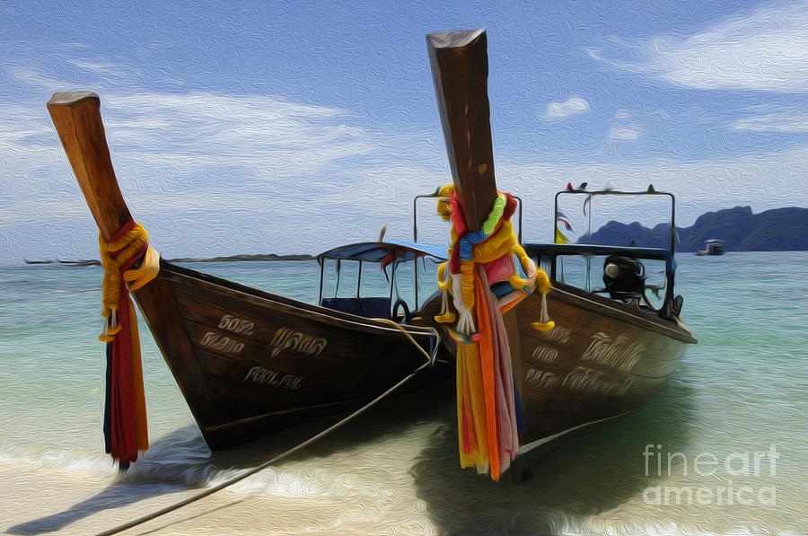 Beauty Of Boats Thailand 4 Photograph by Bob Christopher