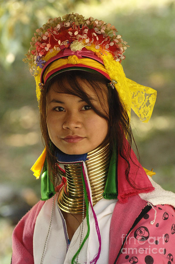 Long Necks Photograph - Beauty Of Thailand Long Necked Women 2 by Bob Christopher