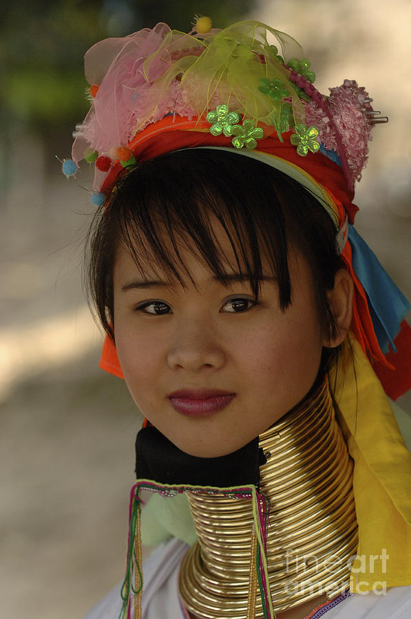 Beauty Of Thailand Long Necked Women 6 Photograph by Bob Christopher