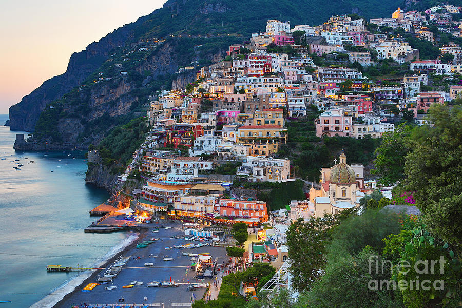 Beach Photograph - Beauty of the Amalfi Coast  by Leslie Leda