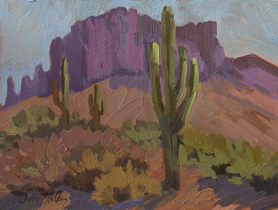 Saguaro Cactus Painting - Beauty Of The Desert by Diane McClary Saguaro Cactus Painting - Beauty Of The Desert by Diane McClary